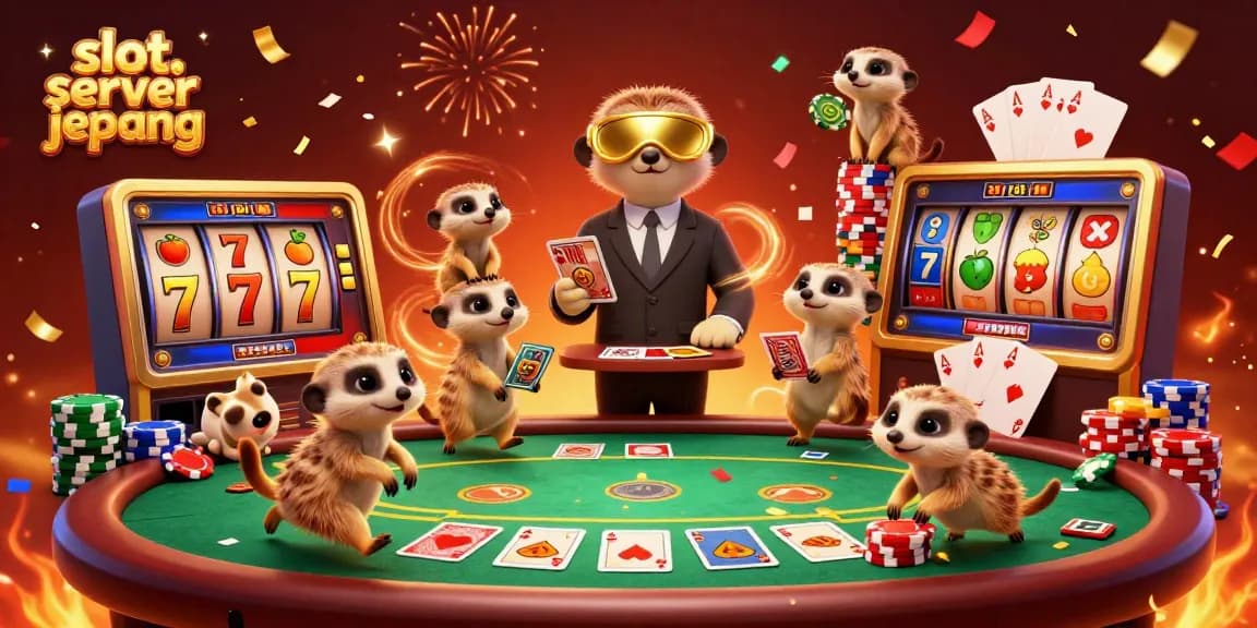 Experience the thrill of slot server jepang with amazing meerkat characters running an elaborate casino operation.
