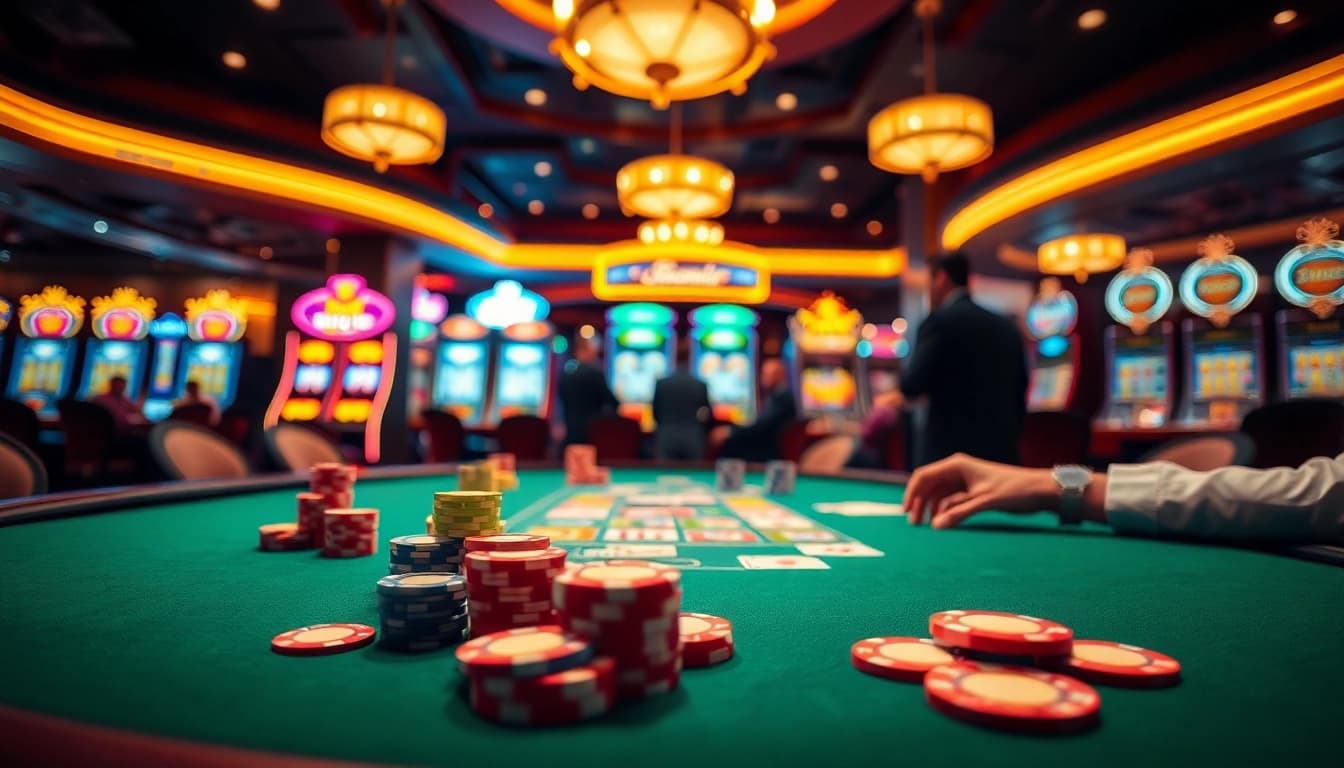 bbni4d pemain poker terlibat dalam aksi meja, suasana kasino yang menarik.