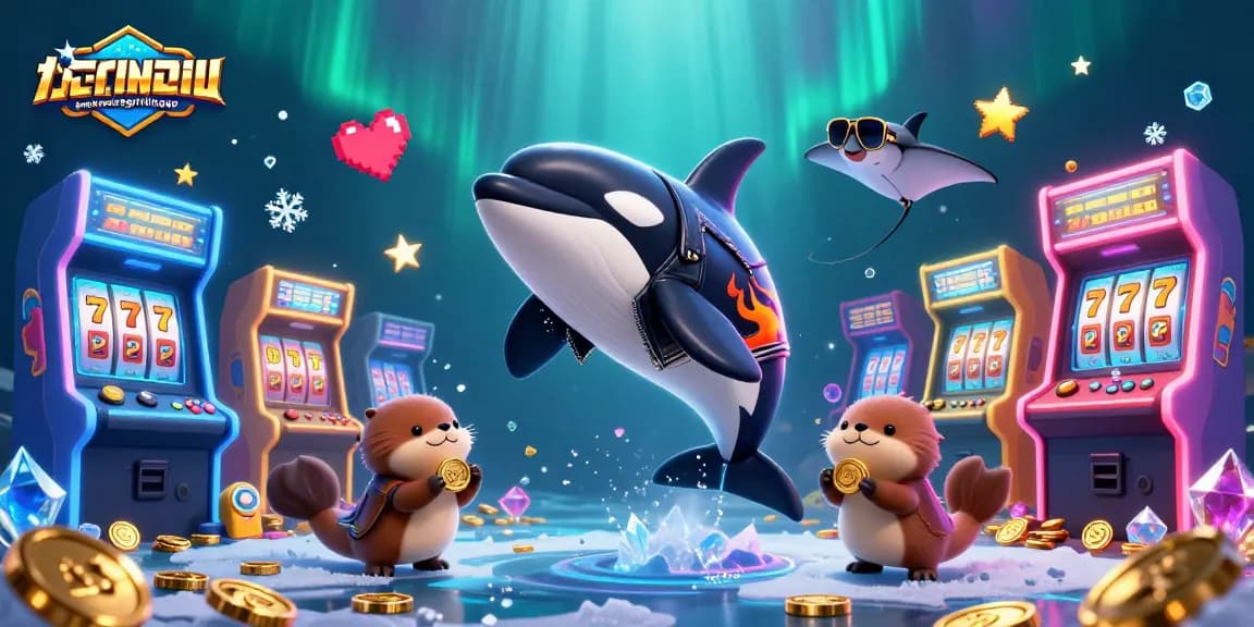 Engage with lamatracamexicangrilltogo's exciting casino gaming scene filled with vibrant characters and slot elements.