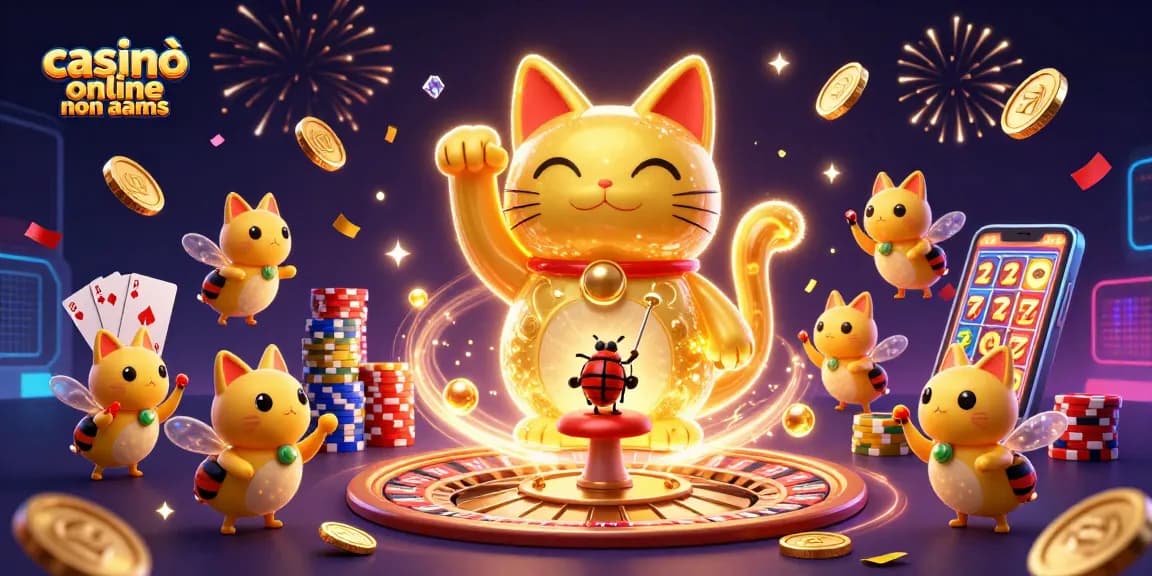 Gioca nei casinò online non AAMS con simboli fortunati e vincite spettacolari. Stupende illustrazioni 3D.