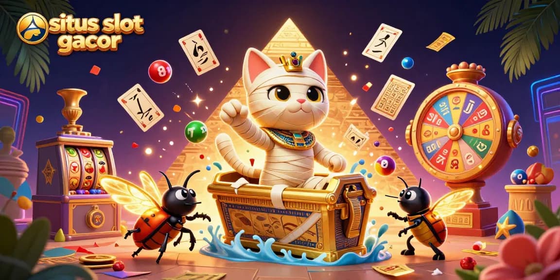 Menangkan permainan di situs slot gacor dengan karakter menarik dalam kasino piramida yang megah.