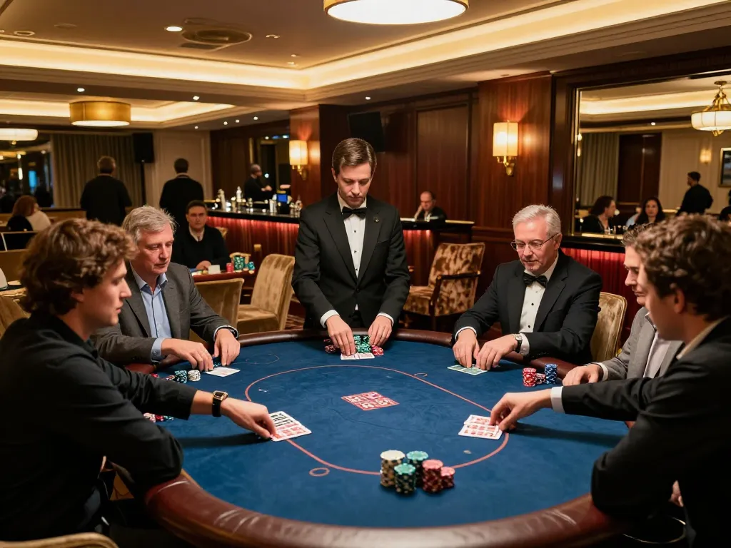 Xem người chơi tham gia vào những ván bài poker cược cao tại sảnh casino m88 mới nhất hôm nay, thể hiện sự sang trọng và chiến lược.