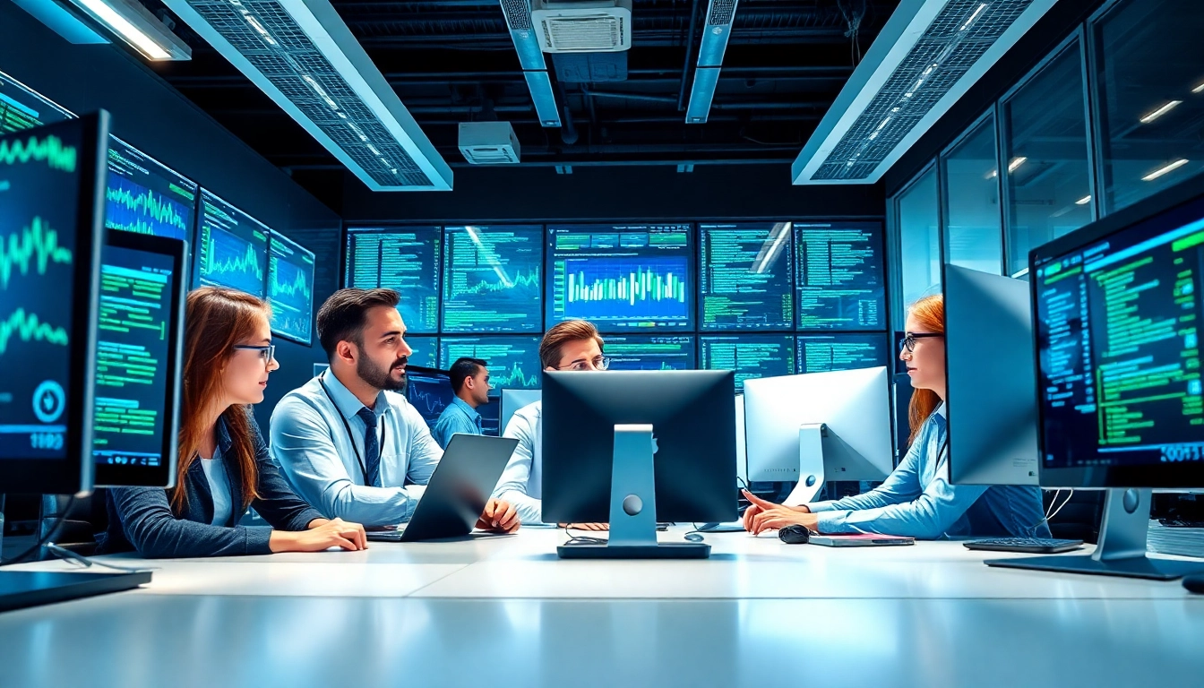 Delivering effective business it support through teamwork in a modern office setting.
