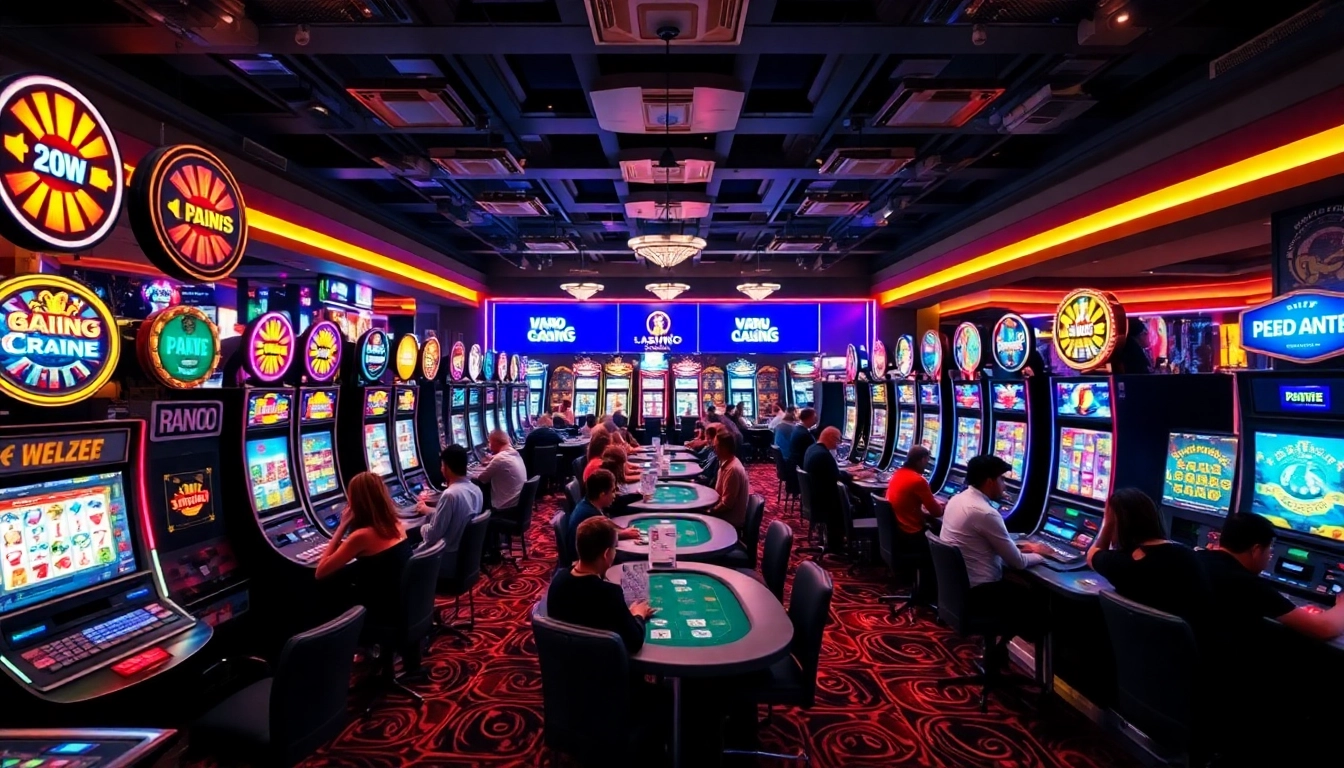 Engaging scene of Non Uk Casino 2025 with vibrant gaming action and lively atmosphere.