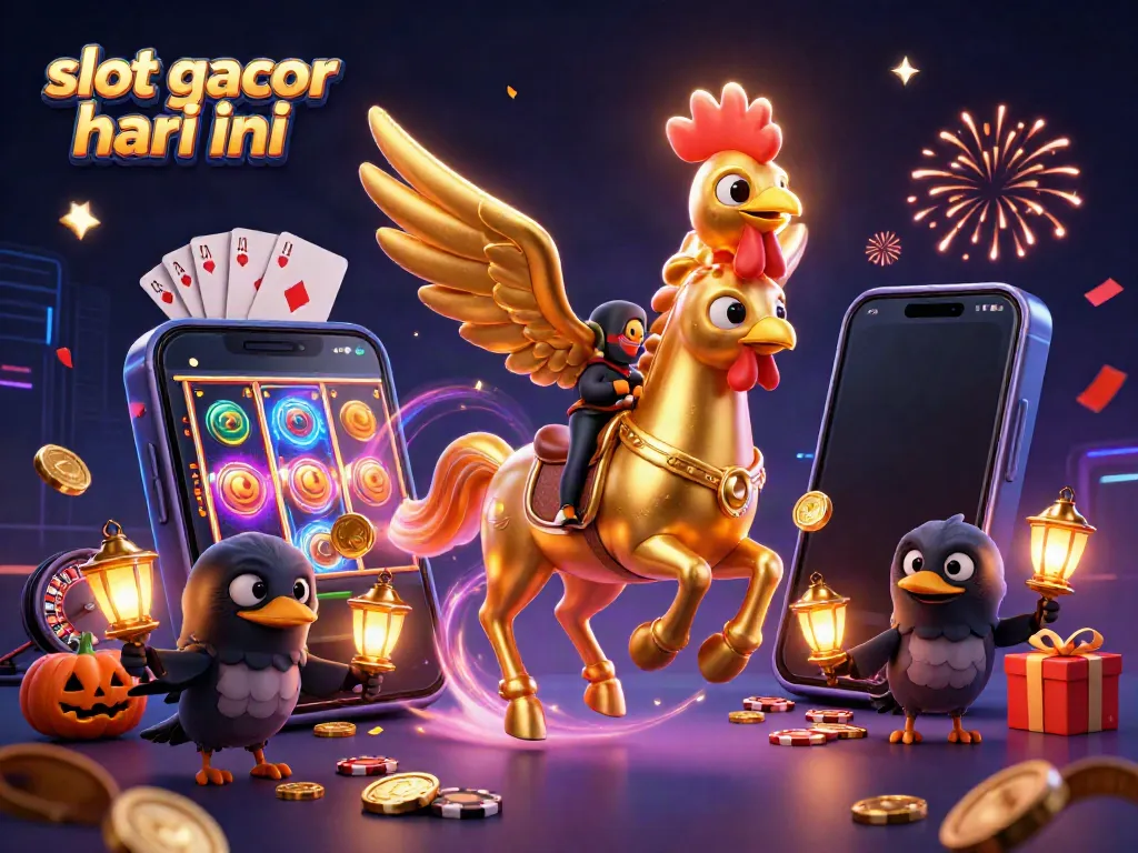 Temukan slot gacor hari ini dengan ilustrasi kartun 3D mengikuti permainan seru di kasino.