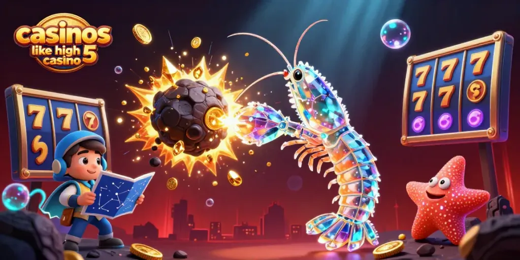 Experience thrilling gameplay at casinos like high 5 casino with vibrant slots and rewards in a captivating scene.