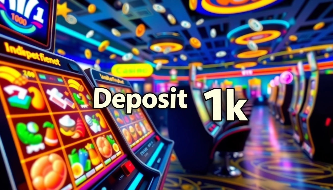Permainan slot deposit 1k dengan mesin slot digital menarik dan penuh warna untuk pengalaman bermain yang seru.