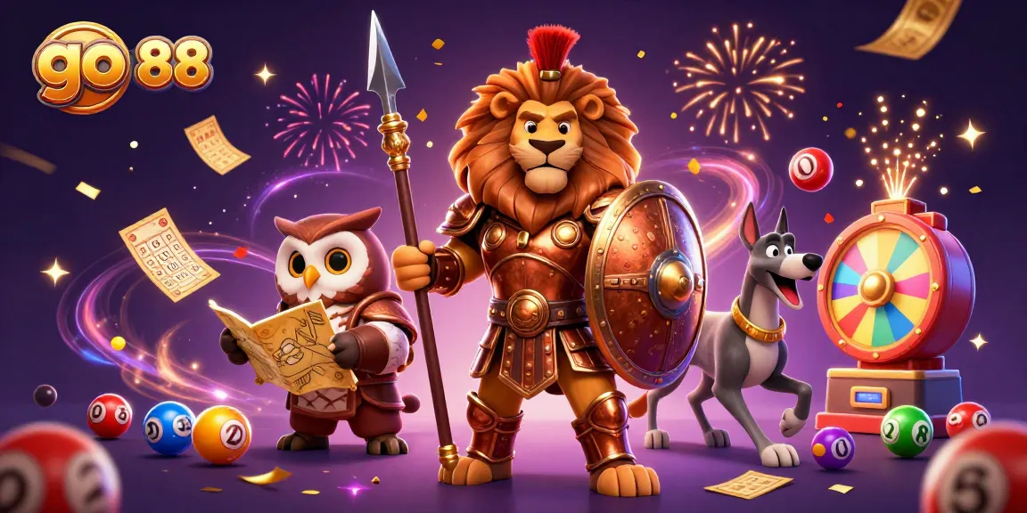 Engage with go 88's vibrant gaming world in a visually rich 3D casino scene.