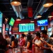 Enthralling atmosphere of sports betting in Mexico showcasing engaged bettors and vibrant screens.