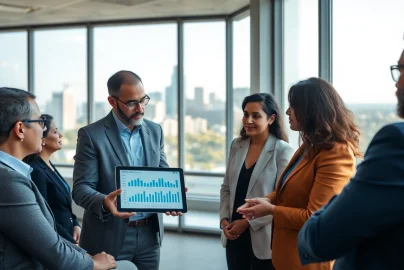 Engaged clients receiving expert investment management San Antonio advice in a professional setting.