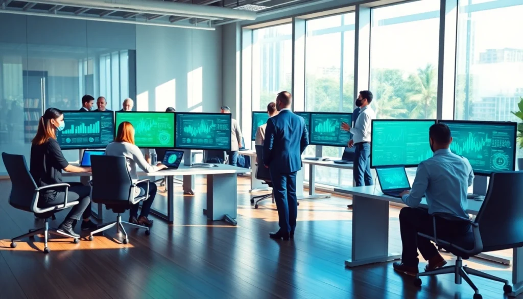 Tampa Bay Managed IT Services team collaborating in a modern office environment.