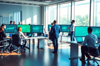 Tampa Bay Managed IT Services team collaborating in a modern office environment.