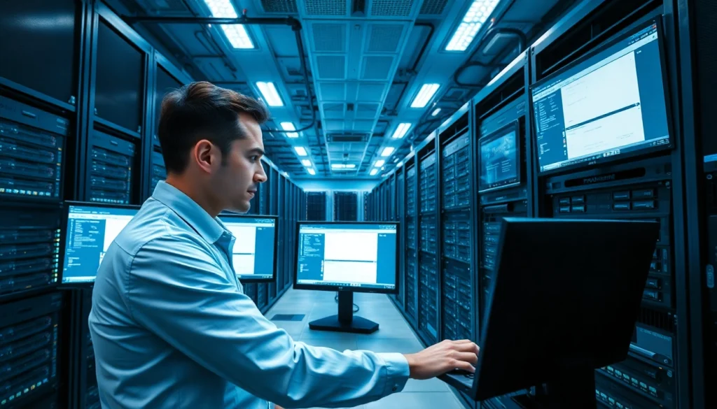 Proxmox Virtualization Experts configuring servers in a modern data center setup.