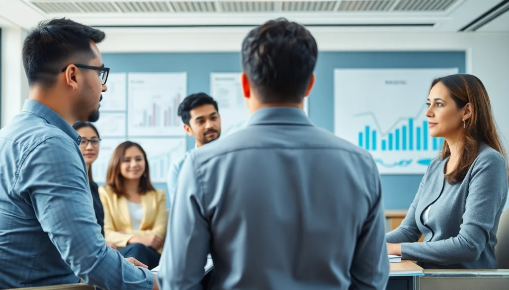 카드깡에 대한 금융 상담을 진행하는 전문가와 고객들의 모습