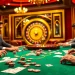Thrilling gameplay at THABET casino with intense poker action and vibrant roulette wheel.
