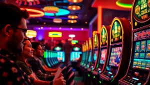 Permainan istana777 bet interaktif dengan suasana kasino yang meriah dan pemain yang antusias.