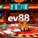 Experience the thrill of ev88 with vibrant casino elements like cards and chips.
