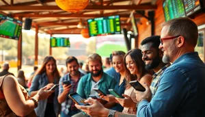 Experience top sports betting sites Oklahoma with enthusiastic bettors enjoying sports events.