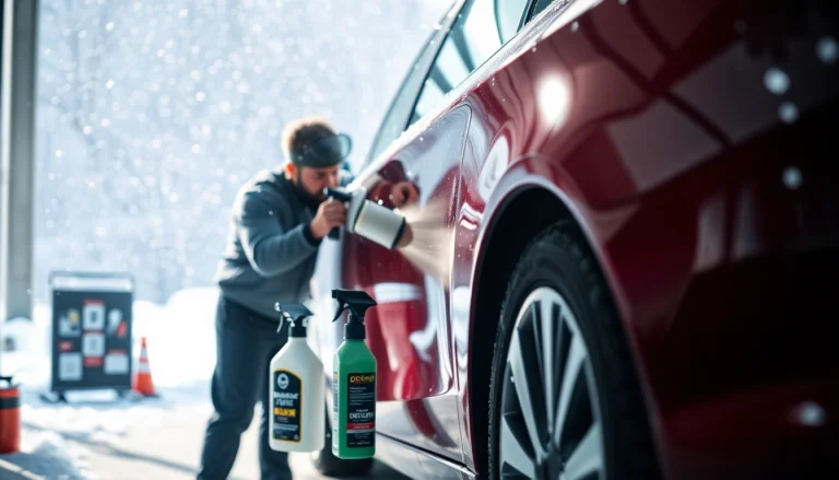 Ensure winter car protection Chattanooga with a professional detailing service in snowy conditions.