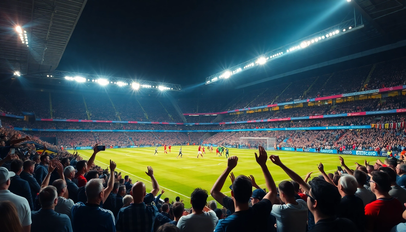 ผลบอลพรีเมียร์ลีก เกิดเหตุการณ์รอบสนามฟุตบอลที่มีแฟนบอลที่มีสีสันกำลังเชียร์