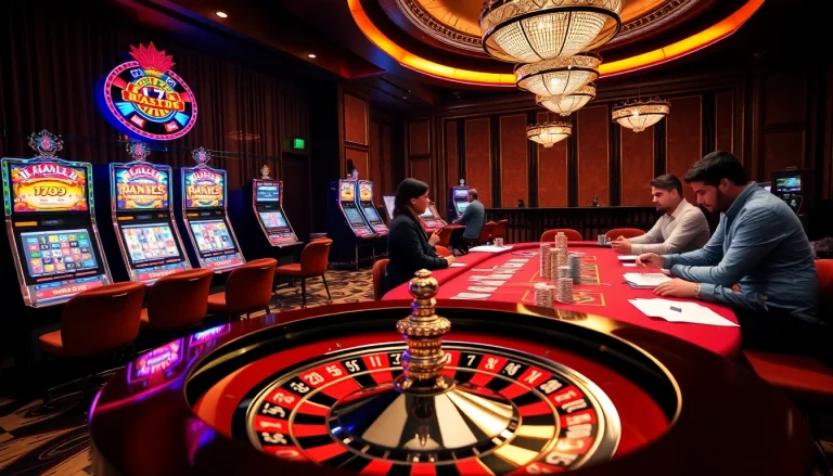 Experience the thrill of gaming at hay.win with vibrant slot machines and an exciting roulette wheel.