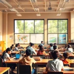 Engaging classroom scene highlighting innovative education practices.