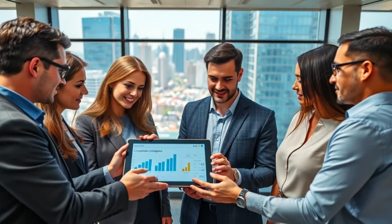 Analyze competitive intelligence for sales in a dynamic workspace with a diverse team.