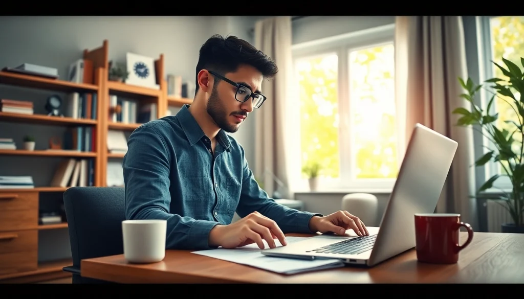 Explore part-time sales jobs from home with a professional in a sunny home office.