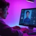 Engaging with NSFW character AI in a modern digital workspace, evoking creativity and intimacy.