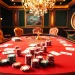 Experience the thrill of "trang chủ 98win" with vibrant casino gaming scenes showcasing poker and roulette.