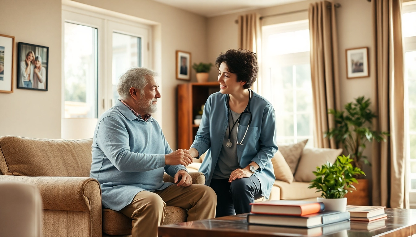 In home care austin tx providing compassionate support between caregiver and elderly client.