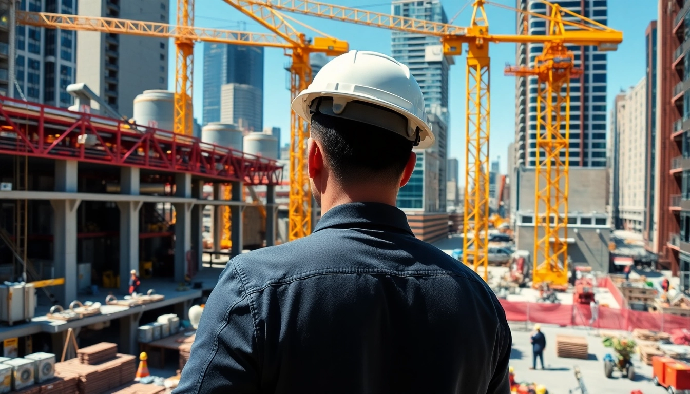 Manhattan Commercial General Contractor leading a vibrant construction site with dynamic action.