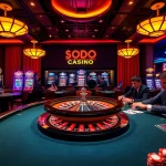 Experience the excitement of SODO Casino with vibrant game tables and thrilling gameplay.