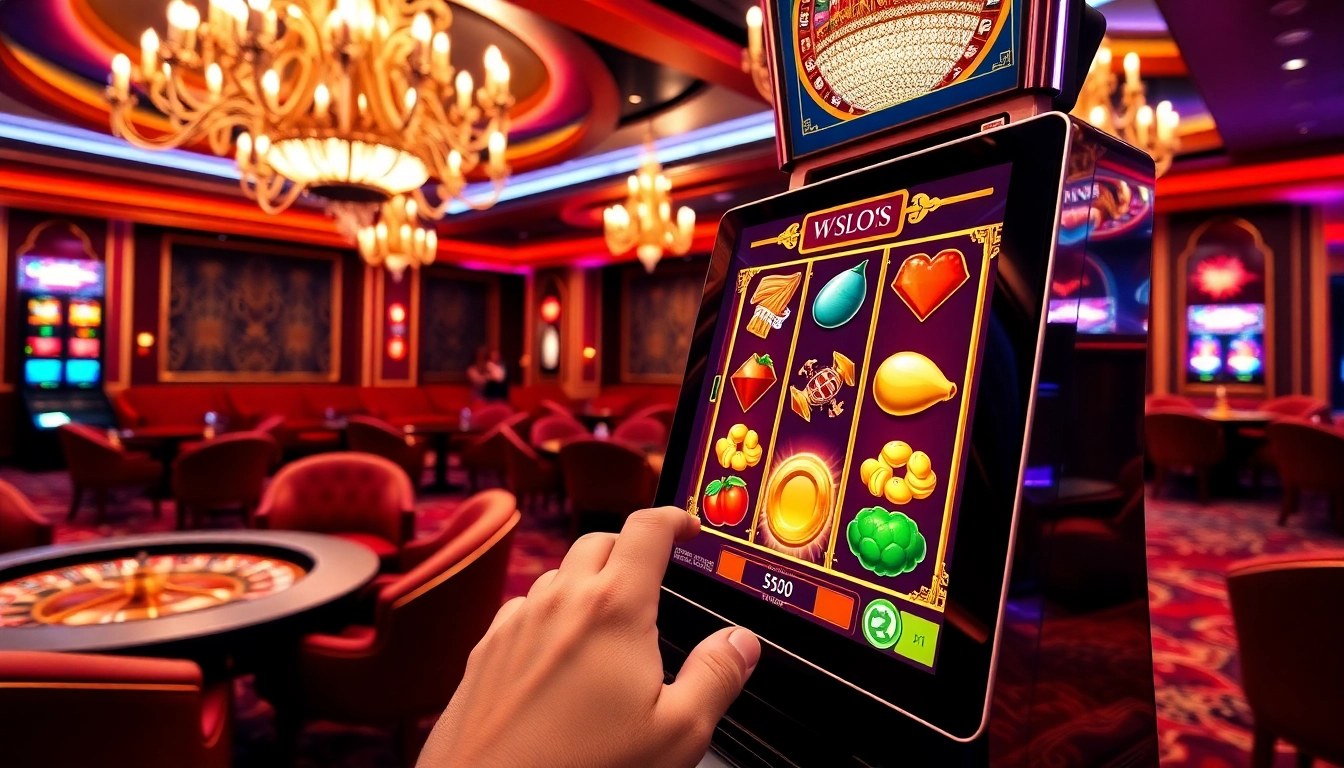 Experience exciting wins at onicplay with vibrant slot machines and luxurious casino ambiance.