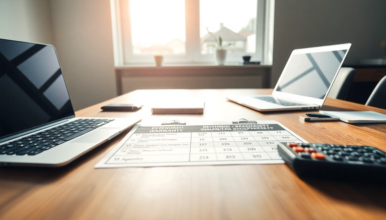 Compare extended warranty vs mechanical breakdown insurance which is better using a professional table in a workspace.