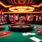 Découvrez l'excitation du casino en ligne fiable avec des machines à sous colorées et des tables de jeux élégantes.