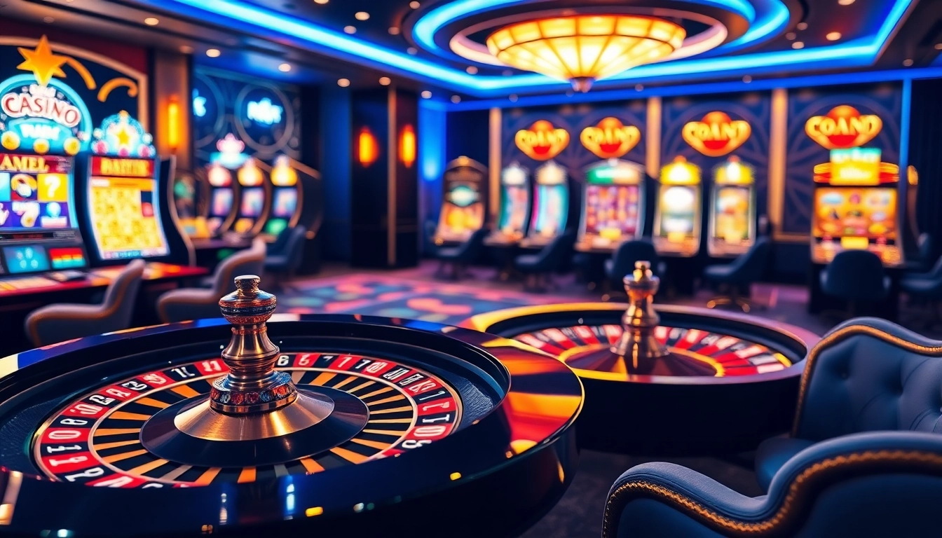 Vivez le frisson du casino en ligne fiable avec des machines à sous vibrantes et une roue de roulette élégante.