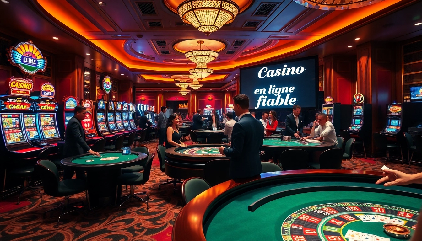 Vivez l'excitation dans un casino en ligne fiable avec des machines à sous vibrantes et des joueurs énergiques.