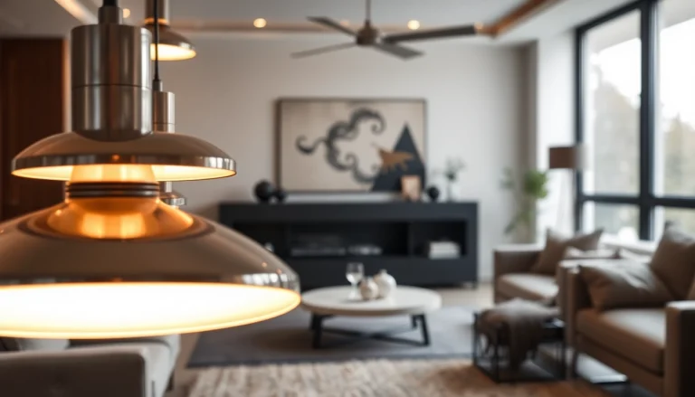 Sleek Illumination in a modern living space with elegant fixtures and soft lighting.