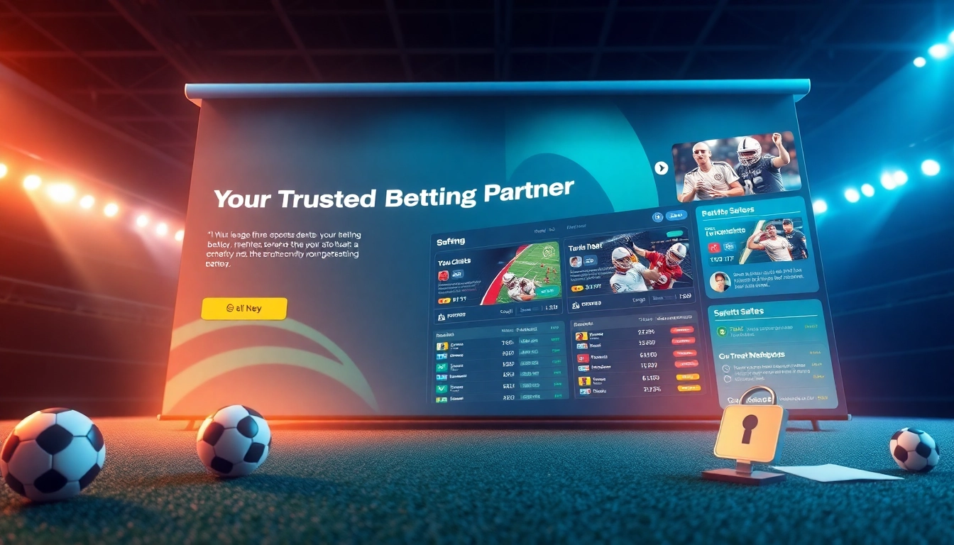 Engaging sports betting scene showcasing 슈어맨3 with a focus on safety and trust in online gambling.