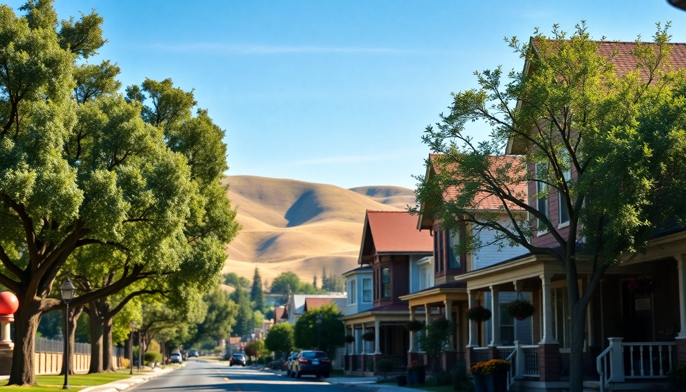 Discover where is clarksburg California through this scenic view of charming homes and nature.