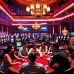 Engage with thrilling games and promotions at https://f168.group/ in this luxurious casino scene.