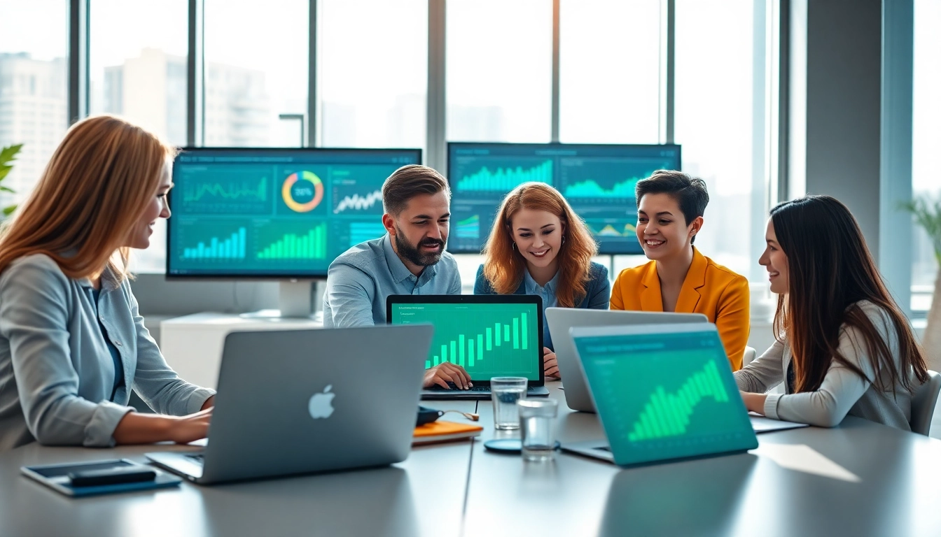 Team strategizing for agencia hubspot to enhance marketing performance.