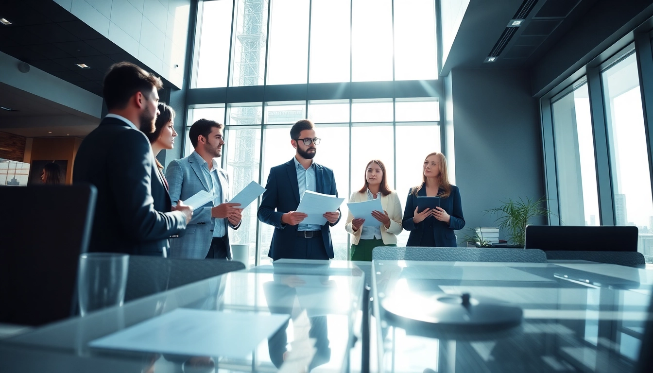 Corporate Tax Services in UAE meeting in a modern office with diverse professionals discussing strategies