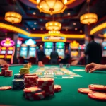 bbni4d pemain poker terlibat dalam aksi meja, suasana kasino yang menarik.