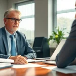 Consultation with a truck accident attorney Clearwater, emphasizing legal guidance and professionalism.