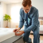 Expert examining for bed bugs with professional tools, emphasizing bed bug extermination services.