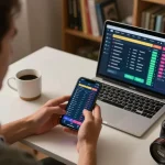 Engaging online sports betting session showcasing casino italiani non aams on smartphone with live odds