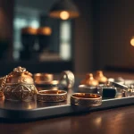 Showcase of men's jewelry featuring rings and bracelets that highlight craftsmanship.