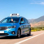 Experience seamless LONG DISTANCE TAXI TRANSFERS in a scenic countryside with modern vehicles.